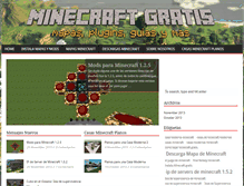 Tablet Screenshot of minecraft-gratis.net